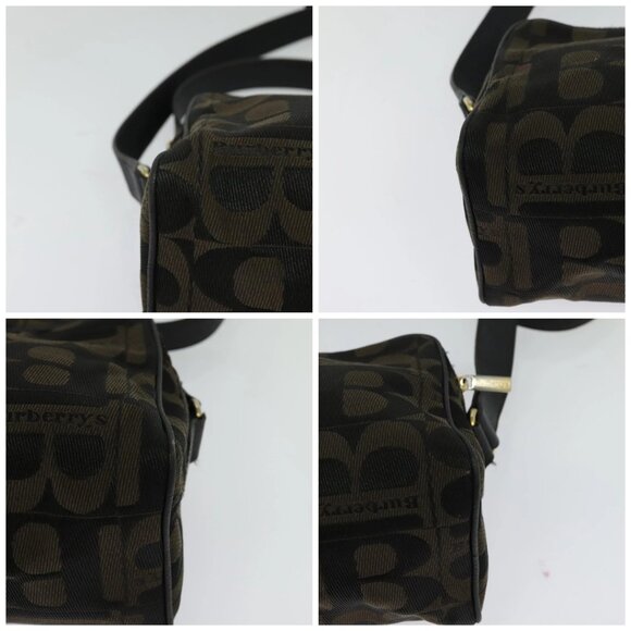 Burberrys Nova Check Shoulder Bag Canvas Brown Gold Auth bs26786 - Picture 16 of 16